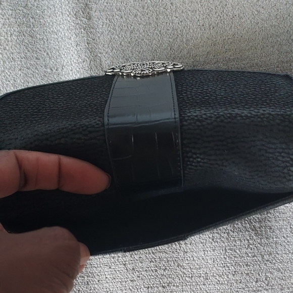 Coldwater Creek Black Clutch/wallet With Removable Strap